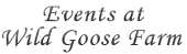 Events at Wild Goose Farm, Logo
